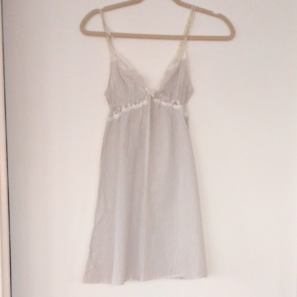 Oysho Chemise With Lace Trim